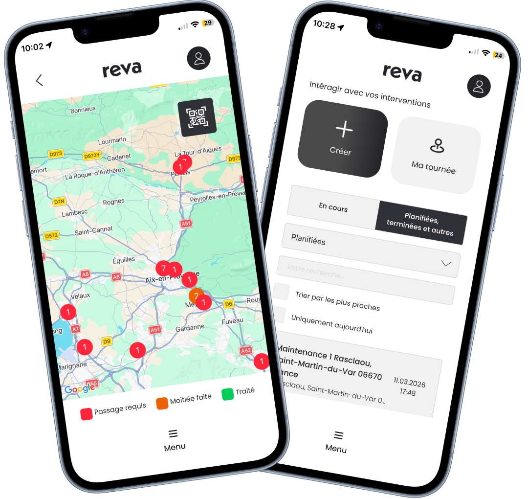 Mobile application gmao illustration