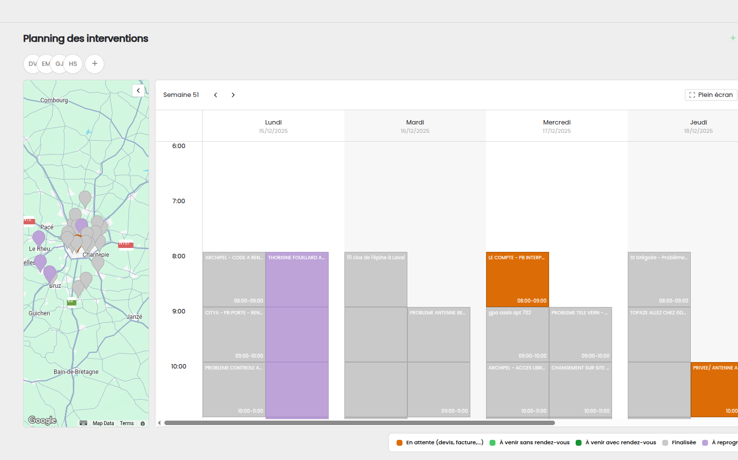 Illustration Planning clair