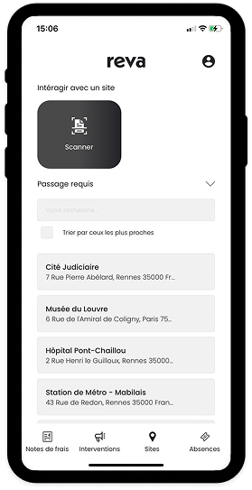 Sites mobile application